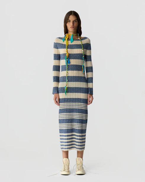 Striped Rib Dress