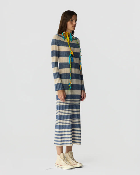 Striped Rib Dress