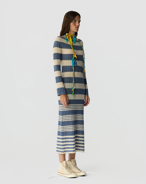 Striped Rib Dress