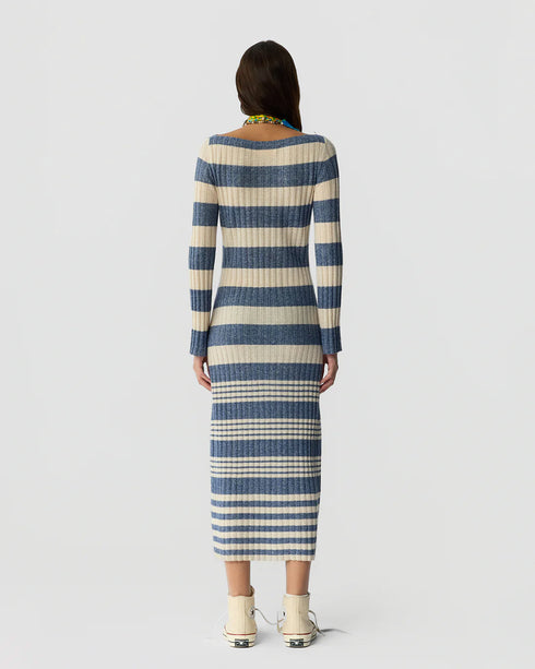 Striped Rib Dress
