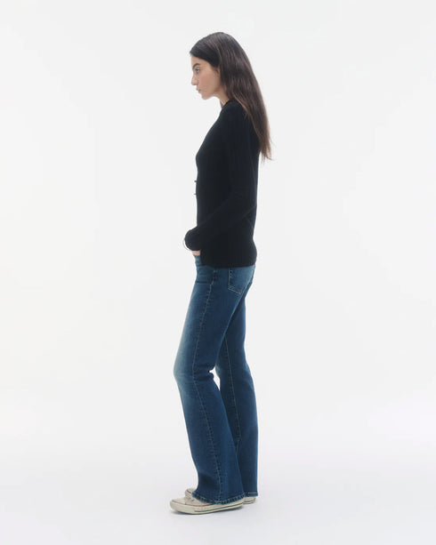 Rib Button Cardigan