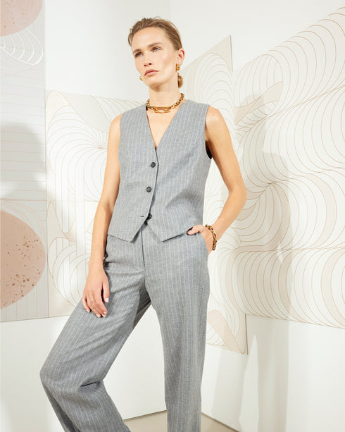 London Chalk Stripe Waistcoat