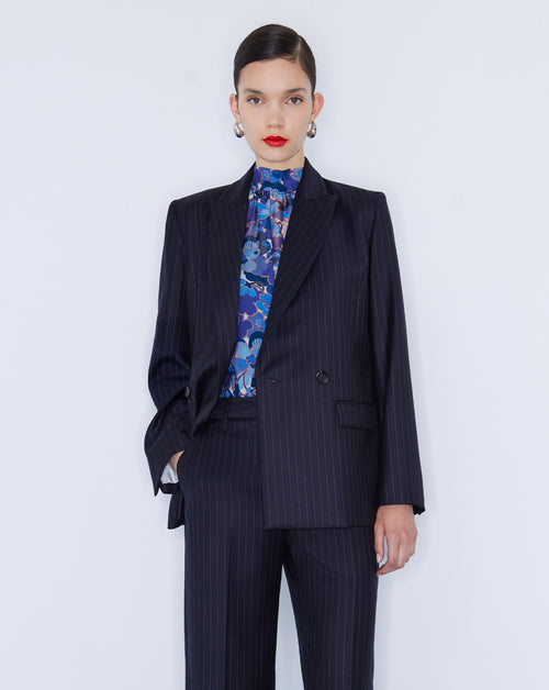 Rae Pinstripe Blazer