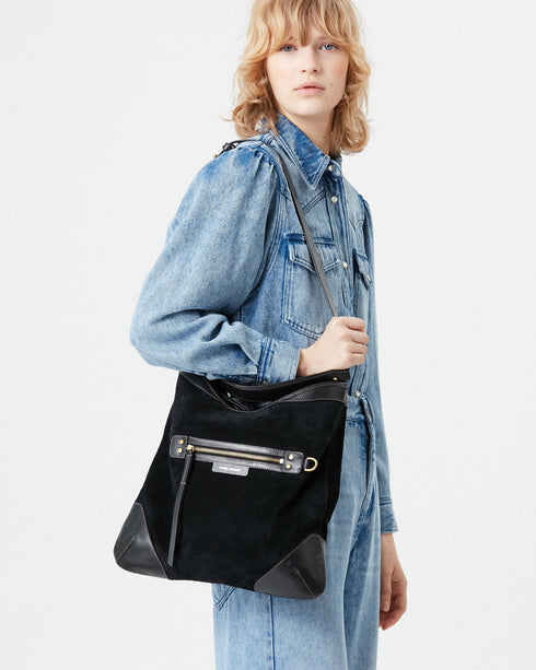 Botsy Day Suede Shoulder Bag