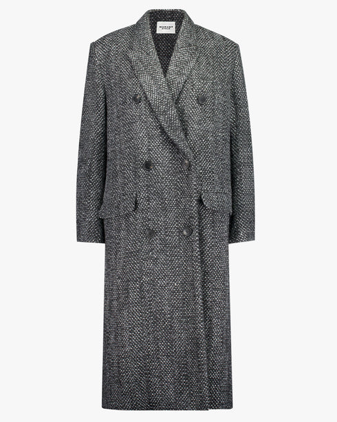 Pilda Herringbone Wool Coat