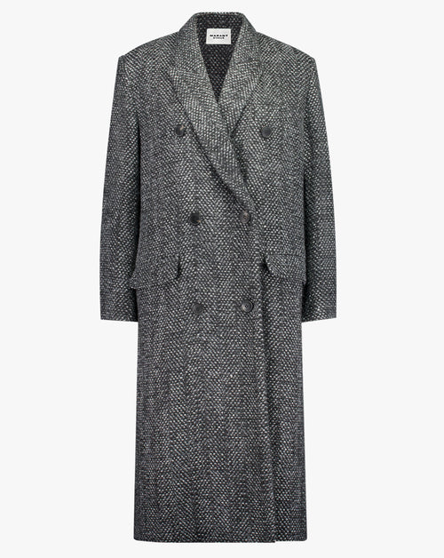 Pilda Herringbone Wool Coat