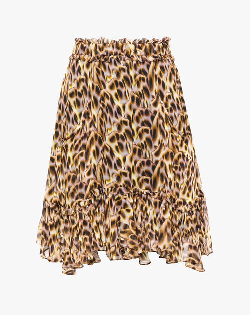 Viera Printed Ruffle Skirt