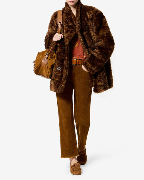 Jya Shaggy Faux Fur Coat