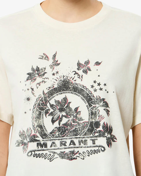 Zewel Hibiscus Washed T-Shirt