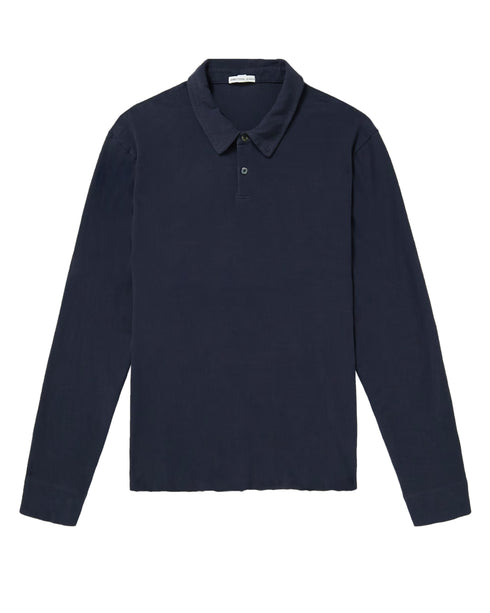 Recycled Brushed Jersey L/S Polo