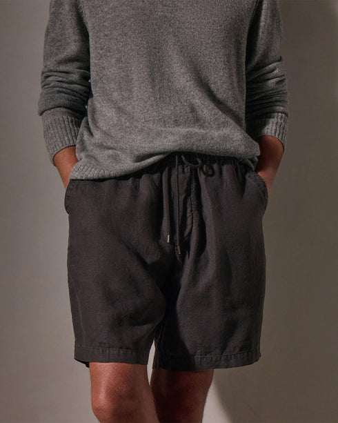 Relaxed Fit Linen Short