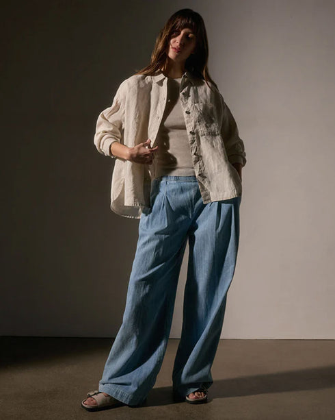 Garment Dyed Linen Shirt