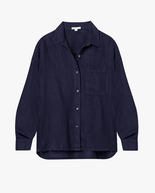 Garment Dyed Linen Shirt