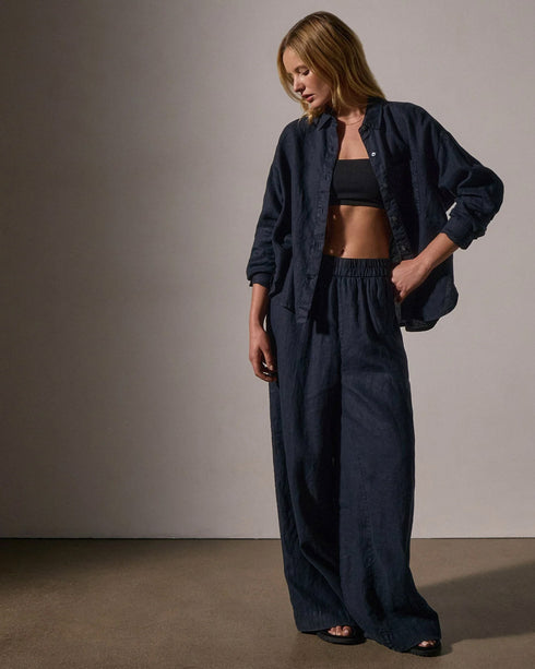 Garment Dyed Linen Shirt