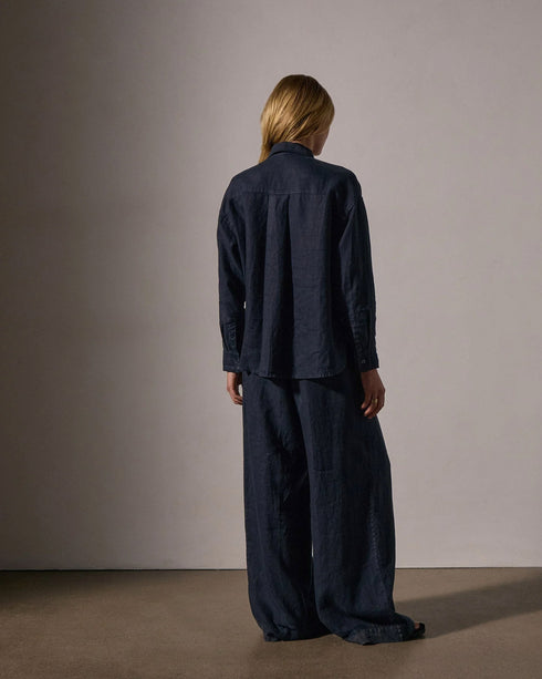 Garment Dyed Linen Shirt