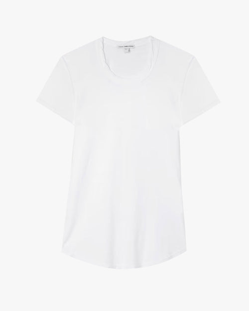 Sheer Slub Crew Neck Tee