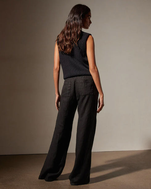 Wide Leg Relaxed Linen Pant