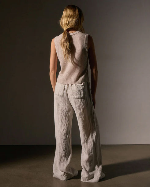 Wide Leg Relaxed Linen Pant