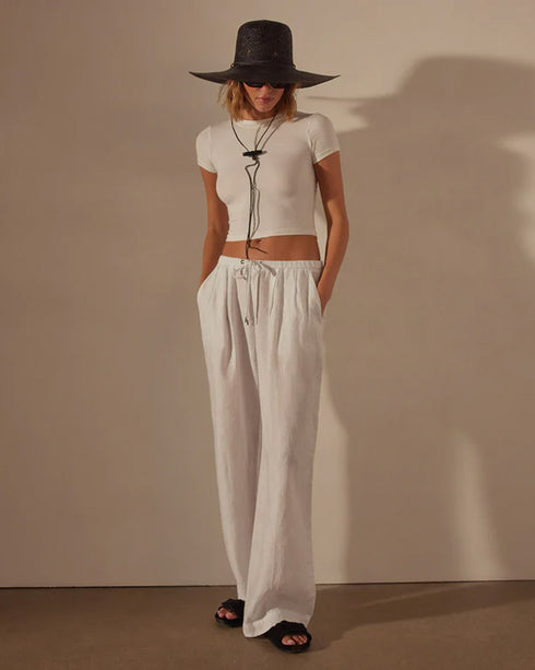 Linen relaxed pants store