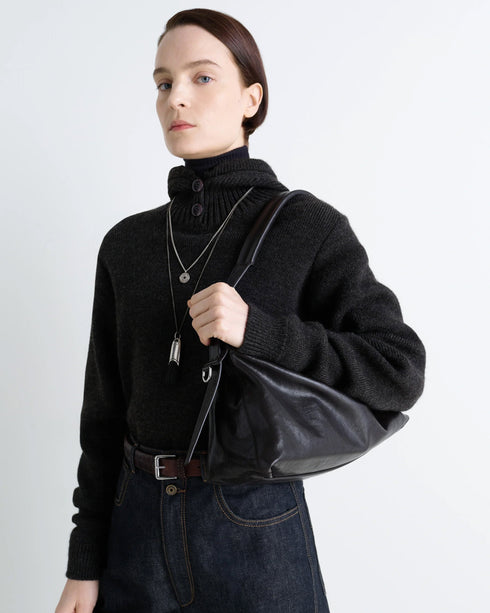 Belted Baguette Bag