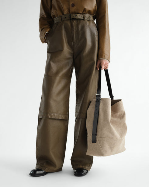 Belted Tote Bag