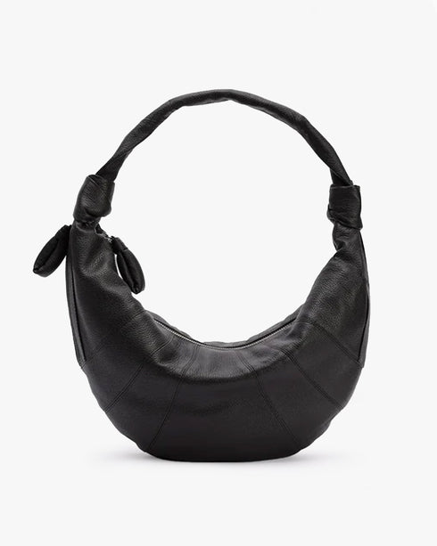Fortune Croissant Bag - Grained Leather