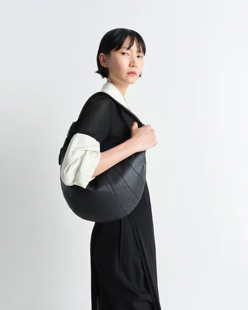 Fortune Croissant Bag - Grained Leather