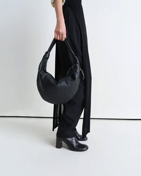 Fortune Croissant Bag - Grained Leather