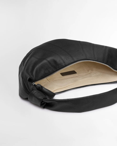 Fortune Croissant Bag - Grained Leather
