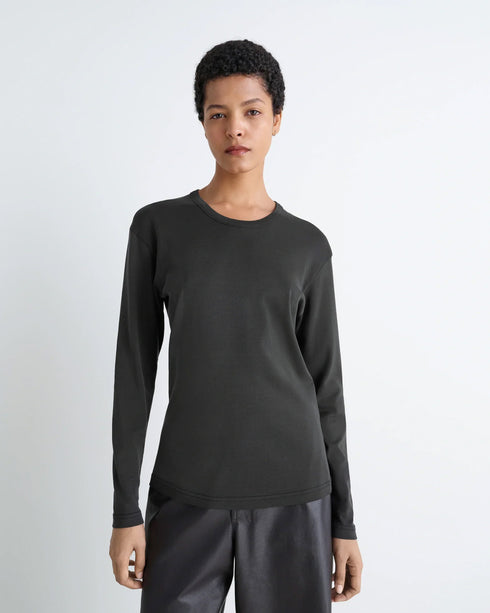 Rib Long Sleeve Top