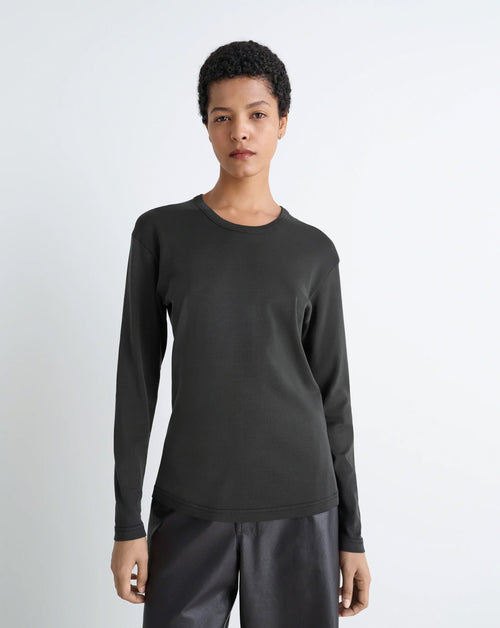 Rib Long Sleeve Top