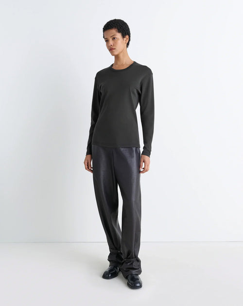 Rib Long Sleeve Top
