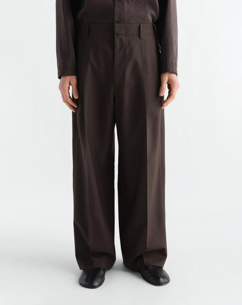 Single Pleat Tailored Pants