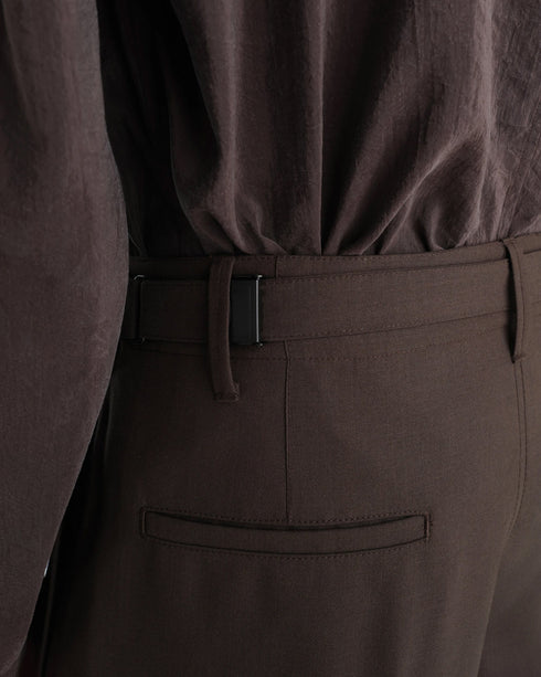 Single Pleat Tailored Pants
