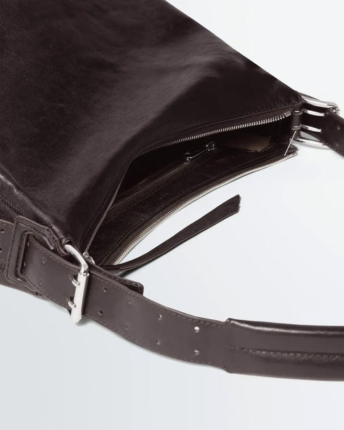 Small Belted Hobo Bag