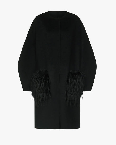 Cilia Coat w Faux Fur