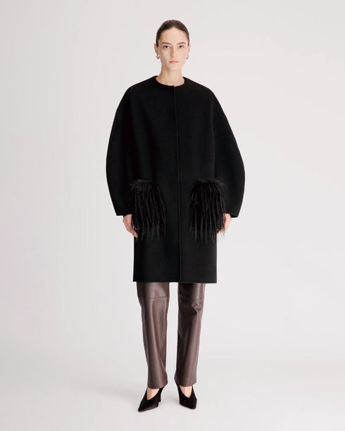 Cilia Coat w Faux Fur