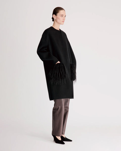 Cilia Coat w Faux Fur