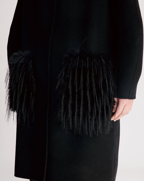 Cilia Coat w Faux Fur