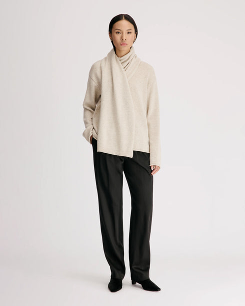 Frances Wrap Scarf Sweater