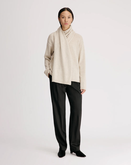 Frances Wrap Scarf Sweater