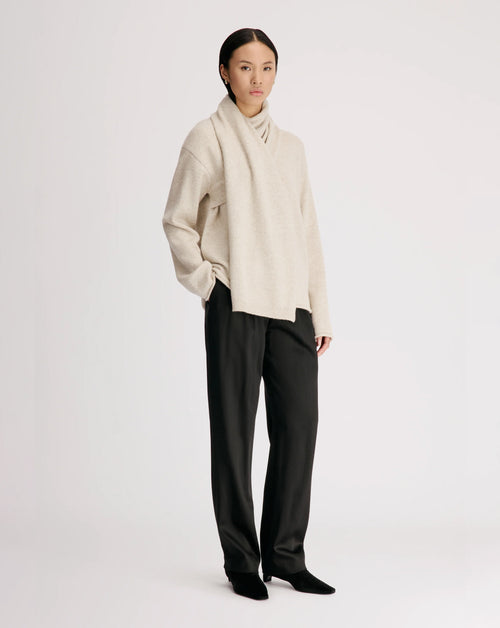 Frances Wrap Scarf Sweater