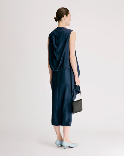 Izia Draped Cape Dress