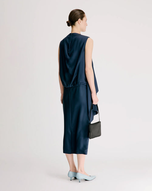 Izia Draped Cape Dress