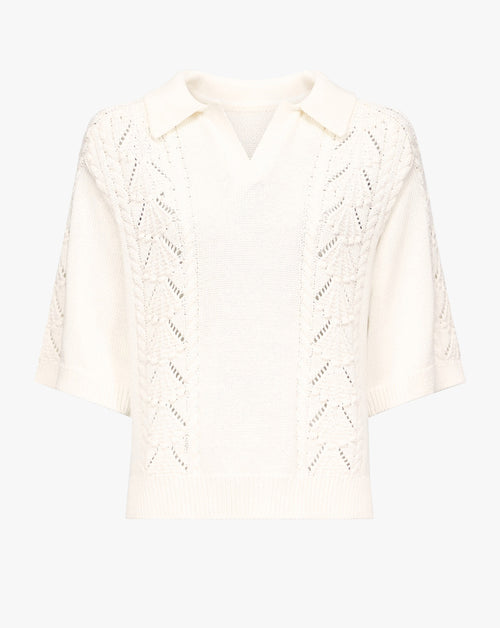 Kina Cotton Polo Sweater