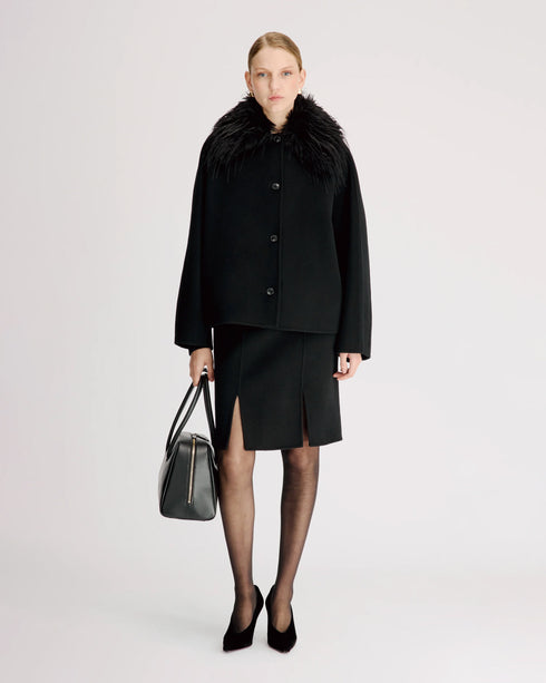 Rafe Jacket w Faux Fur Collar