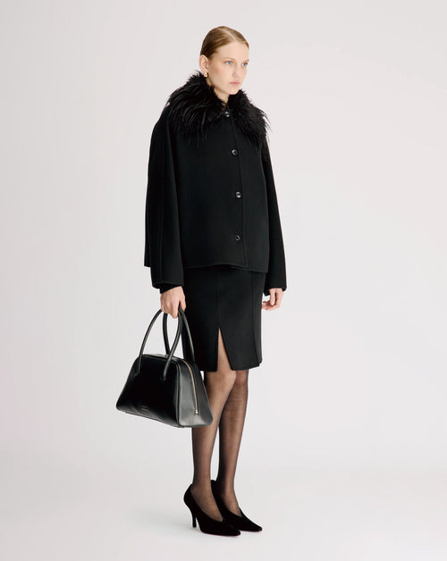 Rafe Jacket w Faux Fur Collar