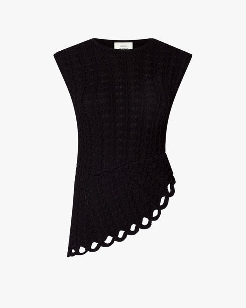 Saez Asymmetric S/less Top