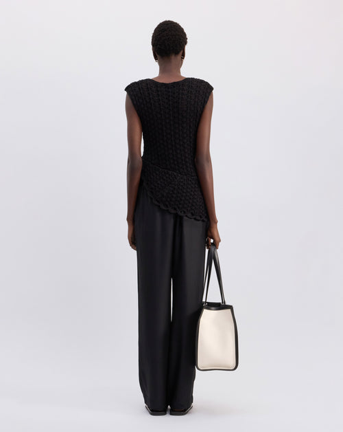 Saez Asymmetric S/less Top
