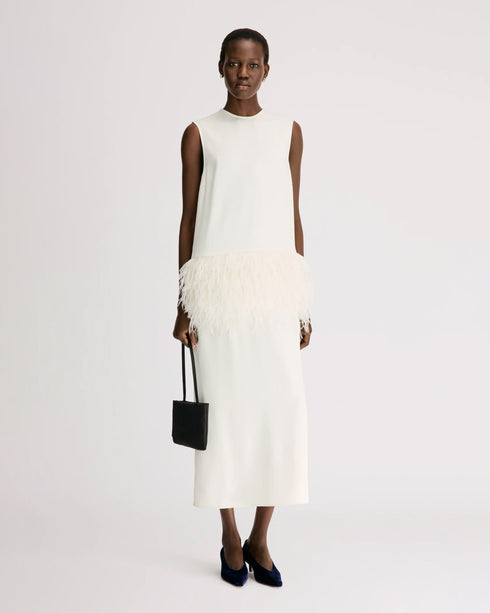 Sonia Maxi Dress w Feathers